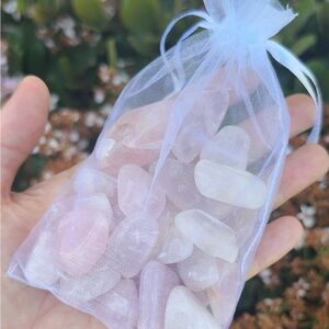 Rose Quartz Tumbles Bulk 1/2 Pound Set
